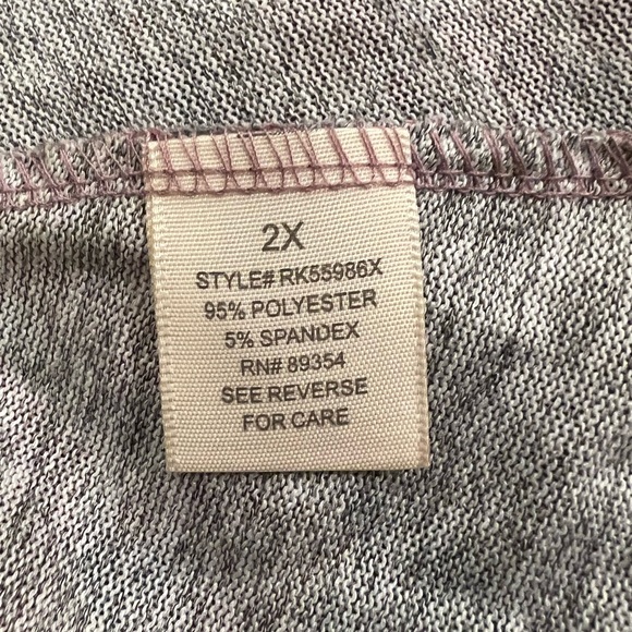 Ultra Flirt Plus Heather Light Purple Floral Print Knit Dress - Picture 15 of 16